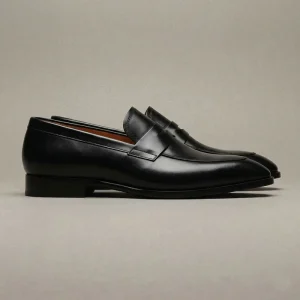Men’s Casual Loafers Calf Leather Waterproof Slip-On Formal Dress Shoes