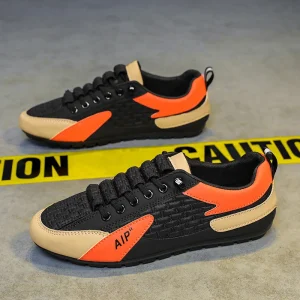 Men’s Casual Low Cut Walking Shoes Lightweight with Mesh and Plastic Insole