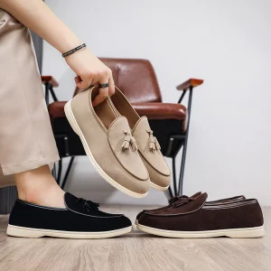 Men’s Casual Low-Top Non-Slip Flat Shoes Fashionable Versatile Trend Men’s Shoes