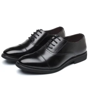 Men’s Casual Microfiber Leather Dress Oxford Shoes Soft Comfortable Business Office Style Formal Shoes Waterproof