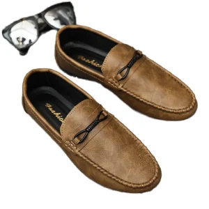 Men’s Casual Moccasin Driving Boat Shoes PU Leather Non-Slip PVC Insole Cotton Lining Custom Upper Material Fashion Trend