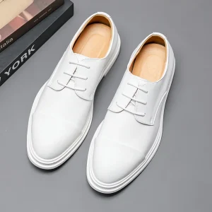 Men’s Casual PU Dress Oxford Shoes Soft Comfortable Business Office Style Formal Fashion Shoes for Men