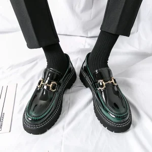 Men’s Casual Round Toe Shoes Wedding Groom Shoes