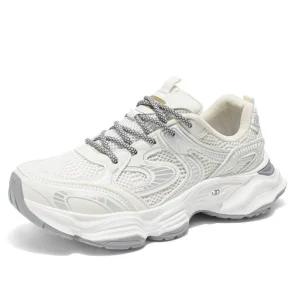 Men’s Casual Running Sneakers Breathable Mesh Design with Thick Bottom New Dad Shoes for Spring and Autumn Season for Summer