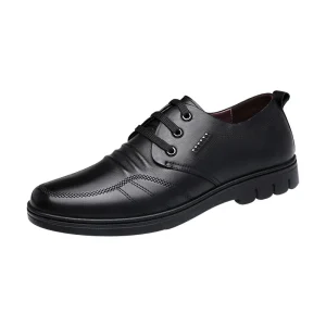Men’s Casual Shoes Crocodile Grain Heightening Comfortable Breathable Soft Bottom