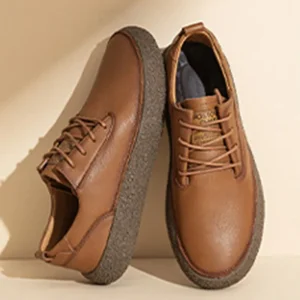 Men’s Casual Shoes Leather Upper Wear Resistant Soft Breathable Non-slip Comfortable Formal Commute Business Shoes