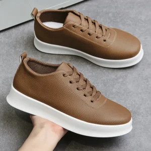 Men’s Casual Shoes Lightweight Skateboarding Lazy Walking Shoes with Toe Anti-Slip Anti-Odor Features Fashion Trend