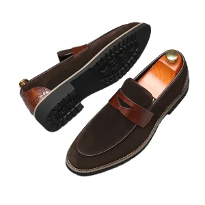 Men’s Casual Shoes Non-Slip Office Dress with Rubber Insole Large Size 37-47 Men’s Official Shoes