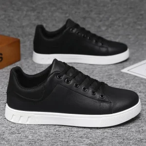 Men’s Casual Shoes, Retro, Height Increasing, Soft, Lace-Up, Mesh PU, Large Sizes