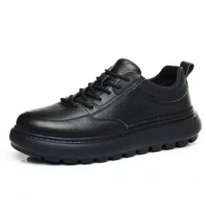 Men’s Casual Shoes Top Layer Cowhide Waterproof Non-slip Wear-resistant Thick Sole Lightweight Comfortable Sneakers