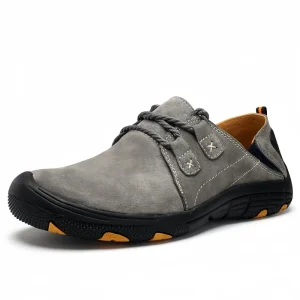 Men’s Casual Shoes for Outdoor Sports Daily Climbing Hiking Slip On Breathable Upper EVA Midsole Rubber Insole