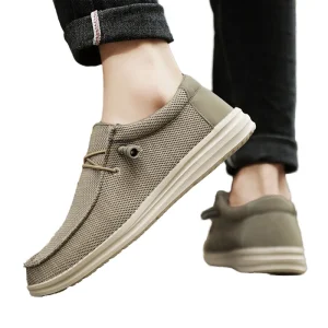 Men’s Casual Slip-On Shoes Loafers Breathable Waterproof Lightweight Large Size 39-50 Non-Slip Comfortable Height Increasing