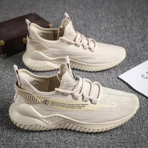 Men’s Casual Sneakers Non Slip Flat Design with Breathable Mesh Lining Loafers Espadrilles Style Fall Spring Winter