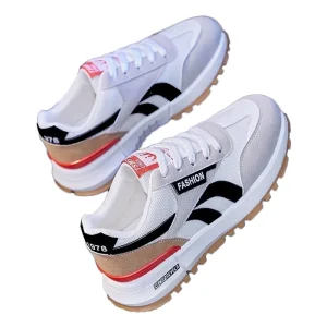 Men’s Casual Sport Shoes Breathable Forrest Gump Court Sneakers with Mesh Upper Outsole Women’s Tennis Shoes with Mesh Lining