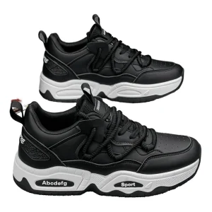 Men’s Casual Sports Height Increasing Board Shoes Zip Closure Genuine Leather Upper Anti Slippery Breathable Odor Walking