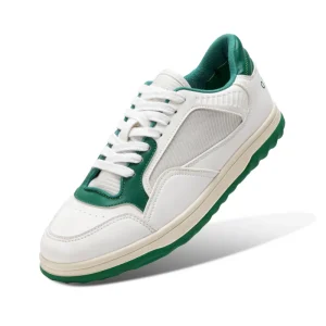 Men’s Casual Sports Shoes White Genuine Leather Lace up Closed Walking Shoes Winter Summer Spring Autumn Evergreen Comfortable