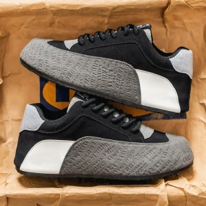 Men’s Casual Sports Sneakers Breathable Lightweight Summer Running Shoes with Thick Sole Wear-Resistant Comfortable