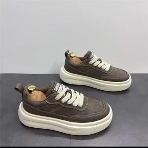 Men’s Casual Sports Trend Versatile Height Increasing Board Shoes with Light Soft Soles
