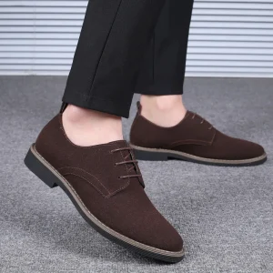 Mens Casual Suede Shoes Trendy Shoes Large Size Footwear