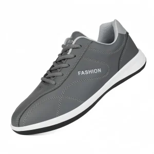 Mens Casual Walking Shoes Autumn Sports Anti Slip Lightweight PU Upper Mesh Lining Waterproof Breathable Comfort