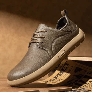 Men’s Casual Walking Shoes Comfortable Lace up Men Official Shoes