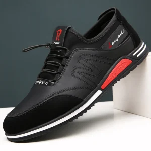 Men’s Casual Walking Shoes with Soft Sole and Genuine Leather Lining