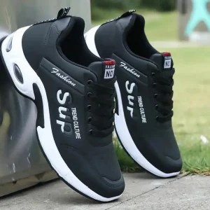 Men’s Casual and Trendy Running Shoes Outdoor Lightweight Breathable Mesh Fabric Low Top Sneakers