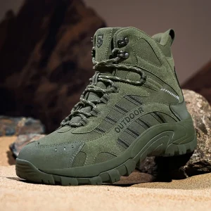 Men’s Choice High Top Tactical Boots Large Size Non Slip Winter Hiking and Trekking Field Boots