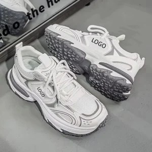 Men’s Chunky Retro Running Shoes Lightweight Breathable Mesh Sneakers Barefoot Wide Toe Box Cushioning Athletic Walking Shoes