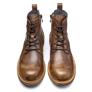 Men’s Classic Boots Genuine Leather Cowboy Shoes Custom Leather Boot