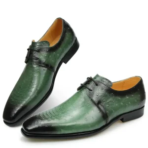 Men’s Classic Derby Shoes, Full Grain Leather, Comfortable Office Dress, Breathable Lace-Up, Wedding Oxford, Factory Price