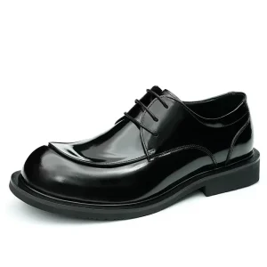 Men’s Classic Derby Shoes Men Cow Leather Round Toe for Weddings and Suits Casual Leather Shoes For. Men Shoes for Men