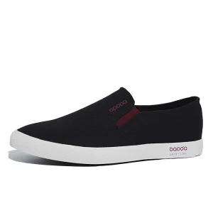 Men’s Classic Retro Low Top Canvas Shoes Trendy Board Zapatos with Soft Comfortable Cloth Lining Versatile New Design