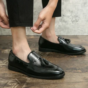 Men’s Classical Dress Shoes Business Oxfords Style Synthetic Leather Single Shoes Handmade Wedding Party Shoes New Designs
