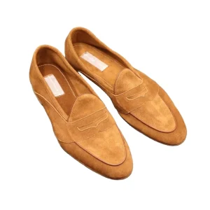 Men’s Colorful Loader Shoes Waterproof Autumn Casual Leather Dress Shoes Flat Light Insole Wedding Style Genuine Leather