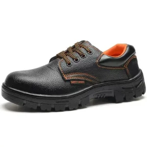 Men’s Comfortable Lightweight Sports Sneakers with Steel Toe New Design Safety Work Shoes for Summer Spring Autumn Lace up Style