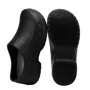 Men’s Comfortable Slip-On Chef Shoes Casual Breathable Air Cushion with Durable Rubber Outsole Slip-Resistant Safety Features