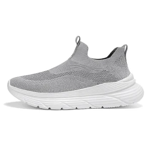Men’s Comfortable Slip On Knit Shoes Shock Absorbing with EVA Insole Breathable Fabric Upper Fashionable Trends