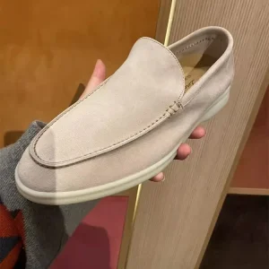 Men’s Comfortable Synthetic Leather Dress Shoes Formal Business Loafers Yacht Shoes Light Feature Rubber