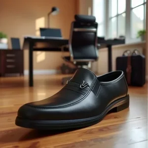 Men’s Cross Border Casual Winter Dress Shoes Oxfords Waterproof Non Slip Warm Rain Boots Slip On Closure PU Kitchen Insulation