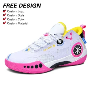 Men’s Custom Light Weight Anti Slip Basketball & Walking Style Trendy Casual Sneakers