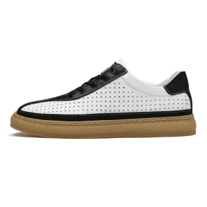 Men’s Custom Sneakers Black White Casual Fashion