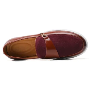 Men’s Designer Dress Shoes & Oxfords Collection Genuine Leather Casual Pointed Toe Loafers & Retro Oxfords Easy Wear Large Sizes