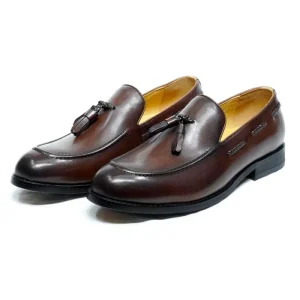 Men’s Dress Genuine Leather Shoes Breathable Slip-on Fashion Man Shoes Formal Business Casual Holiday Party Office Formal Shoes