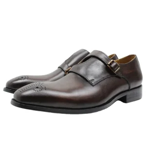 Men’s Dress Loafer Shoes Monk Strap Slip on Dress Shoes
