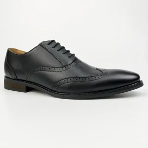 Men’s Dress Shoes Business PU Leather Black Classic Brogue Oxford Formal Shoes for Men