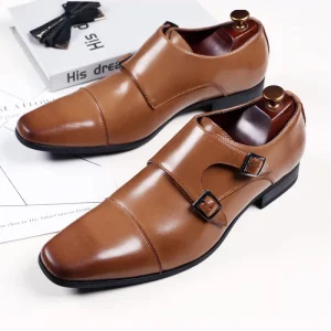Men’s Dress Shoes Formal Fashion Elegant Wedding Leather Shoes Non slip Sole Business Office Flats Oxfords for Men
