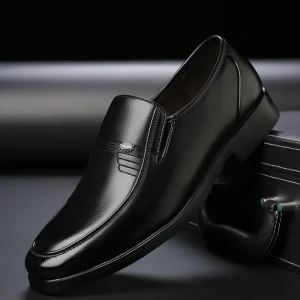 Men’s Dress Shoes Formal Oxford Shoes Wedding Dress Leather Slip-On Shoes