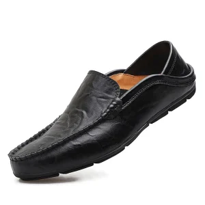 Mens Dress Shoes Loafers Fashion Comfortable Breathable Formal Shoes Mens PU Leather Casual Shoes
