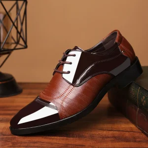 Men’s Dress Shoes Oxford Shoes PU Leather Upper Derby Men’s Wedding Party Shoes